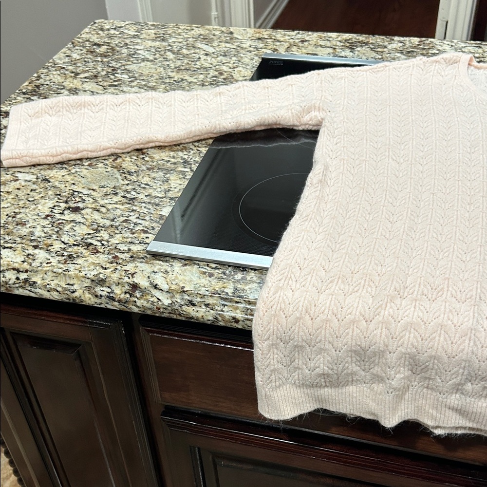 Chico's Light Tan V-Neck Sweater - Picture 3 of 4